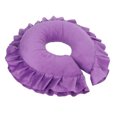 Beauty Salon Face Pillow, Skin Friendly 360 Breathable Table Bed Face Pillow for Massage Traveling(Purple)