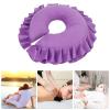 Beauty Salon Face Pillow, Skin Friendly 360 Breathable Table Bed Face Pillow for Massage Traveling(Purple) view 3