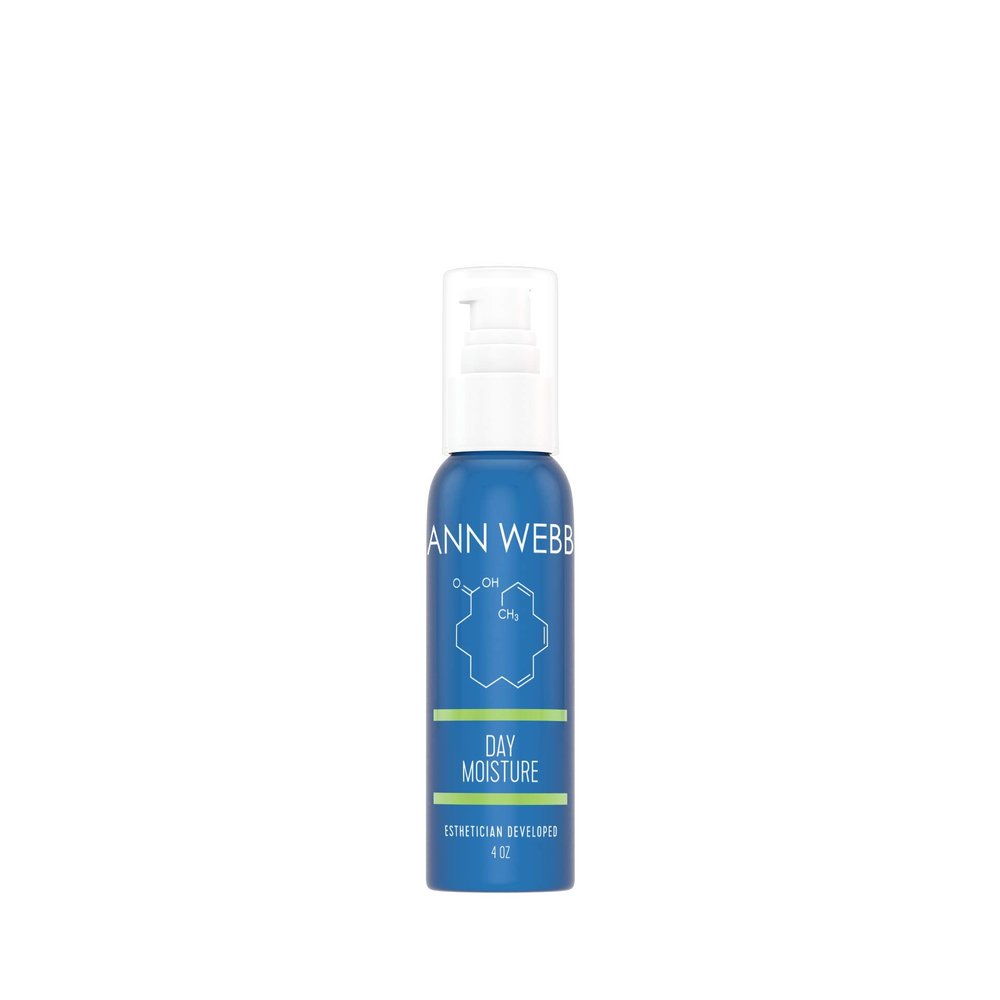 Ann Webb Day Moisture Lotion - All Natural, Chemical free Daily Moisture Cream w/Zinc calms & protects from sun. Minimize Redness & Blemishes. Luminize your complexion.4oz