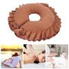 Beauty Salon Face Pillow, Skin Friendly 360 Breathable Table Bed Face Pillow for Massage Traveling(Brown) view 3