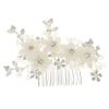 Beaupretty Elegant Bridal Hair Comb Flower and Accents Accessory for Weddings Engagements and Special Occasions for Brides and Bridesmaids view 1