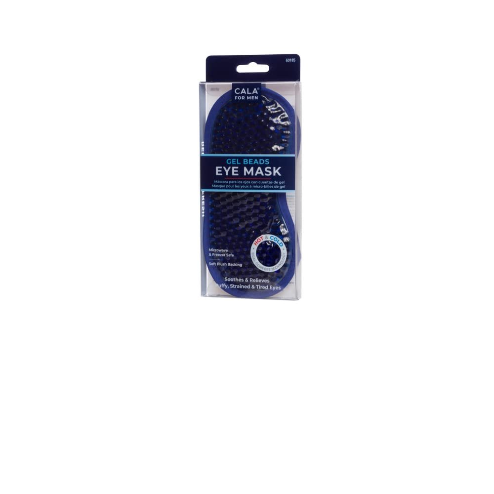 CALA FOR MEN: GEL BEAD EYE MASK (NAVY)