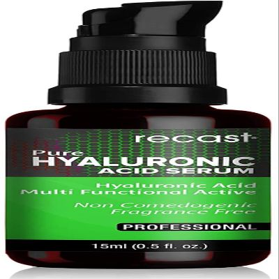 Recast Hyaluronic Acid Serum for Face, Skin, Under Eyes, Wrinkles, Scars and Moisturising