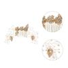 Beaupretty Elegant Bridal Hair Comb Leaf Design and Accents Wedding Hair Accessory for Brides Lightweight and Comfortable for All-day Wear view 2