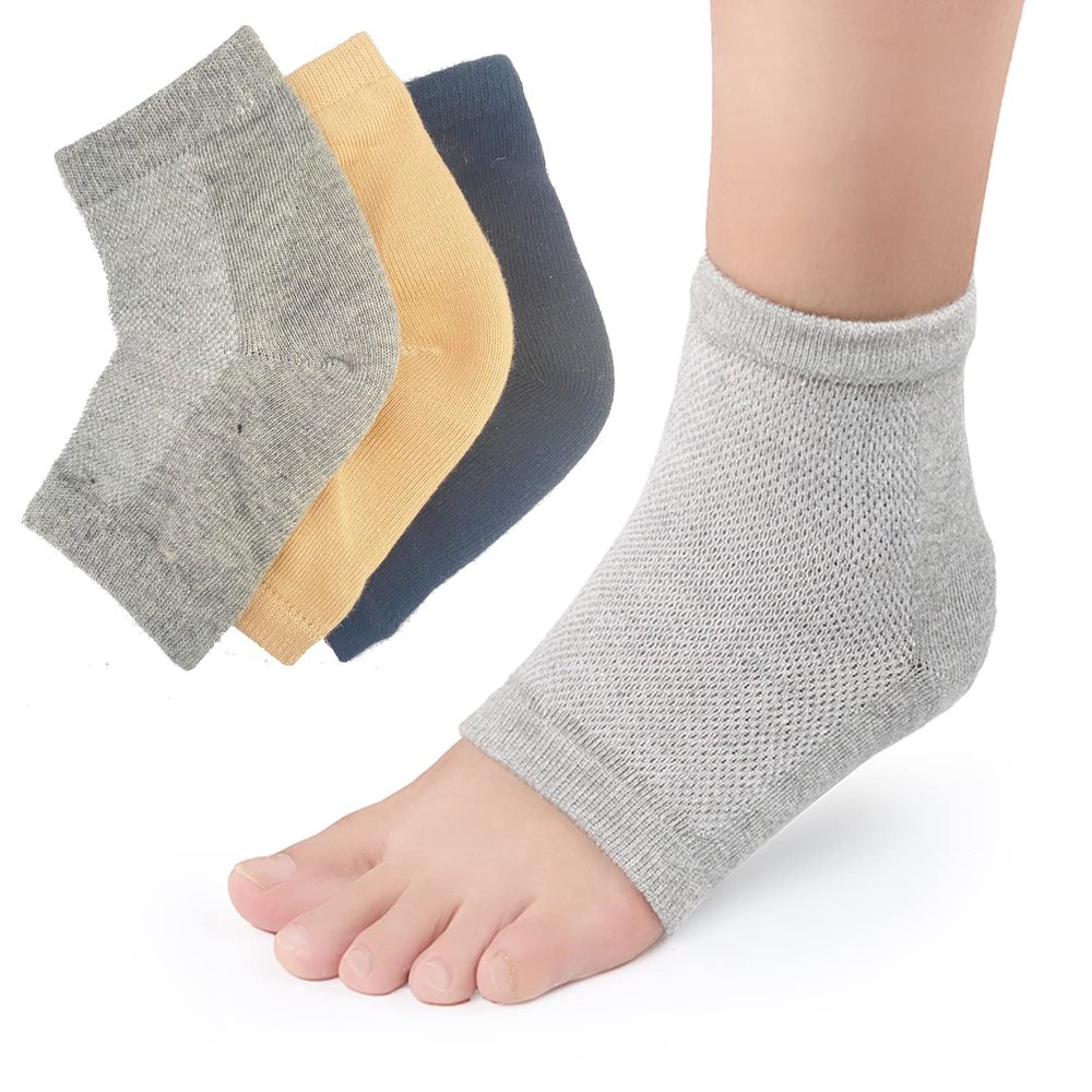 DCC-GETS Get Soft and Smooth Feet Moisturizing Socks for Women - 2 Pairs of Spa Gel Socks for Cracked Heel Treatment
