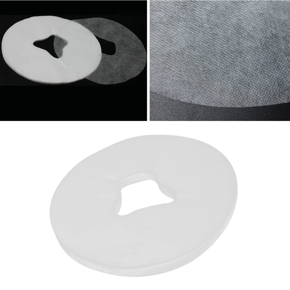 100pcs Face Rest Cushion Pillow Covers Cloth for Massage Face Rest Cradle Covers