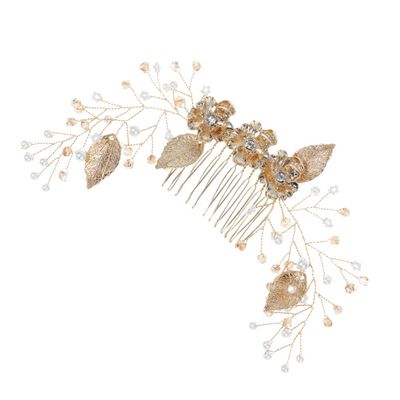 FOMIYES Bride Hair Piece Wedding Hair Comb Crystal Insert Elegant Bridal Accessory for Special Occasions