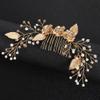 FOMIYES Bride Hair Piece Wedding Hair Comb Crystal Insert Elegant Bridal Accessory for Special Occasions view 2