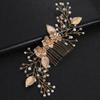 FOMIYES Bride Hair Piece Wedding Hair Comb Crystal Insert Elegant Bridal Accessory for Special Occasions view 3