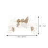 FOMIYES Bride Hair Piece Wedding Hair Comb Crystal Insert Elegant Bridal Accessory for Special Occasions view 4