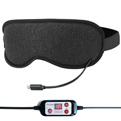 Heated Eye Mask, USB Eye Mask for Dry Eyes with Temperatur 105F 115F 125F, far Infrared Therapy