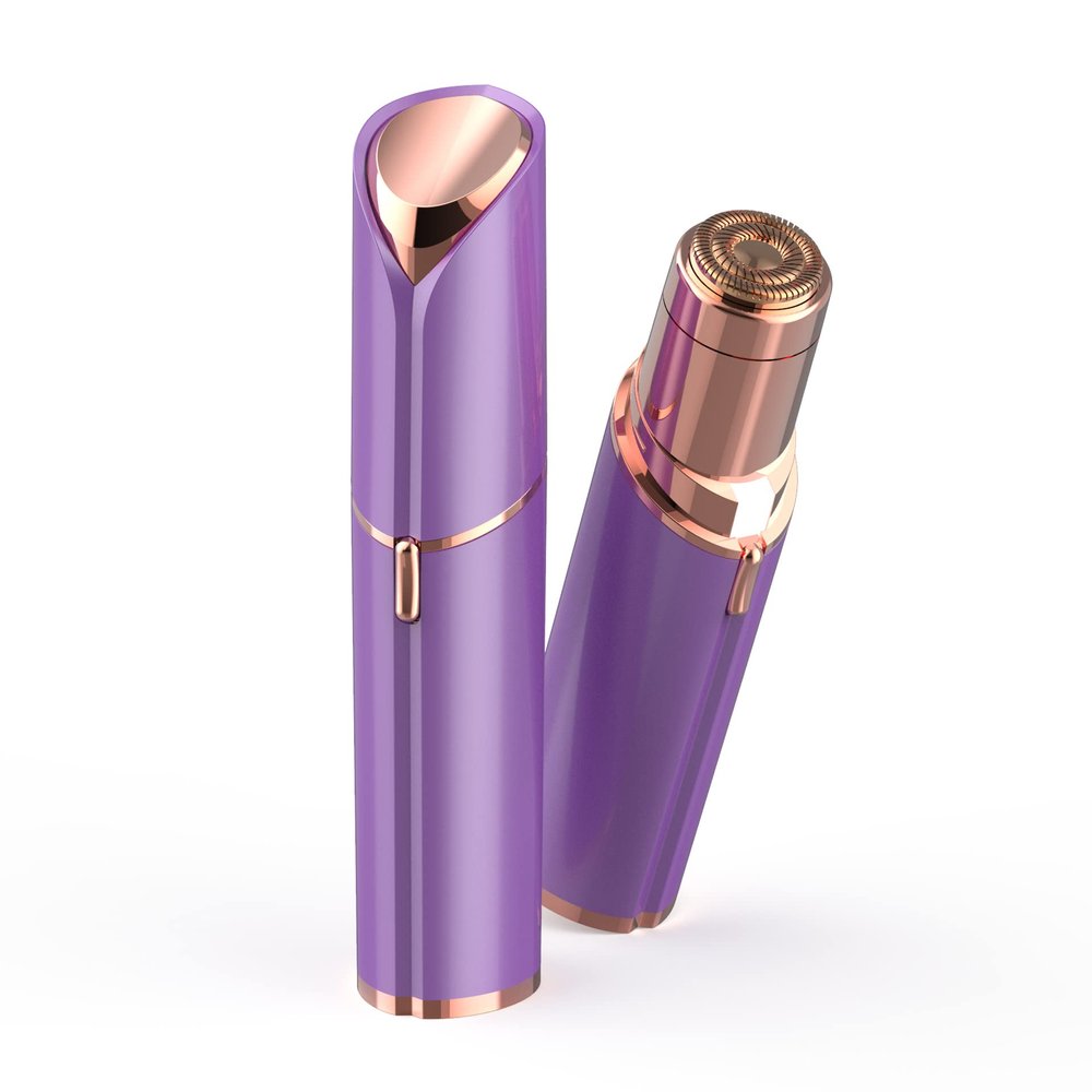 HAOYUANXIAODIAN Dangerous Ladies Hair Removal Electric Shaver, Female Electric Shaver (Purple)