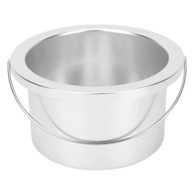Electric Wax Warmer Machine Replacement Pot, 4.13in Aluminium Alloy Heating Quickly Evenly Wax Warmer Inner Pot Wax Heat Machine Replacement Pot for Hair Removal or Paraffin (Silver