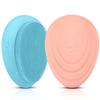 2 PCS Soft Silicone Face Cleansing Massaging Scrubber Brush with Storage Case view 1