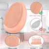 2 PCS Soft Silicone Face Cleansing Massaging Scrubber Brush with Storage Case view 3