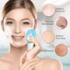 2 PCS Soft Silicone Face Cleansing Massaging Scrubber Brush with Storage Case view 4