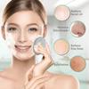 2 PCS Soft Silicone Face Cleansing Massaging Scrubber Brush with Storage Case, Grey Green view 4