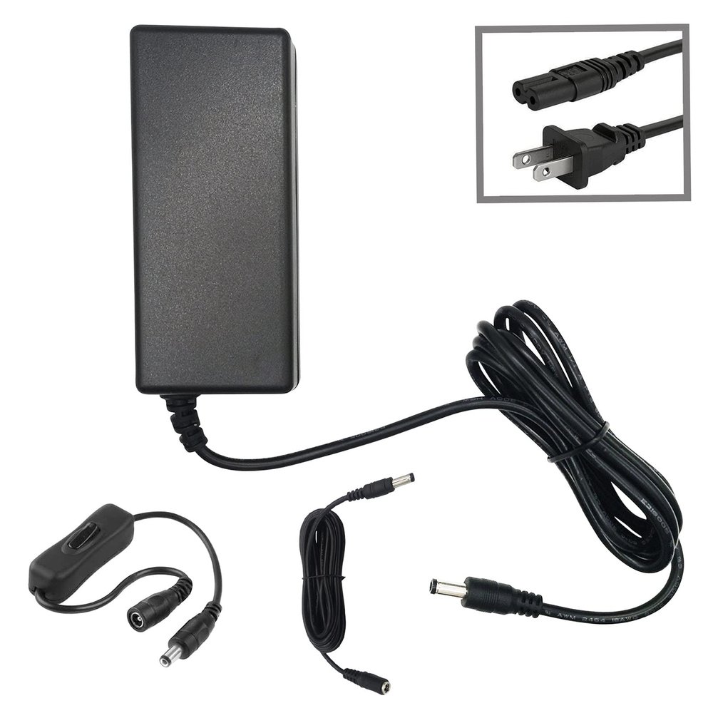 MyVolts 24V Power Supply Adaptor Compatible with Philips Lumea Prestige IPL SC1998/00, IPL SC1999/00 Hair Removal Device - US Plug - with Extension and Inline Switch