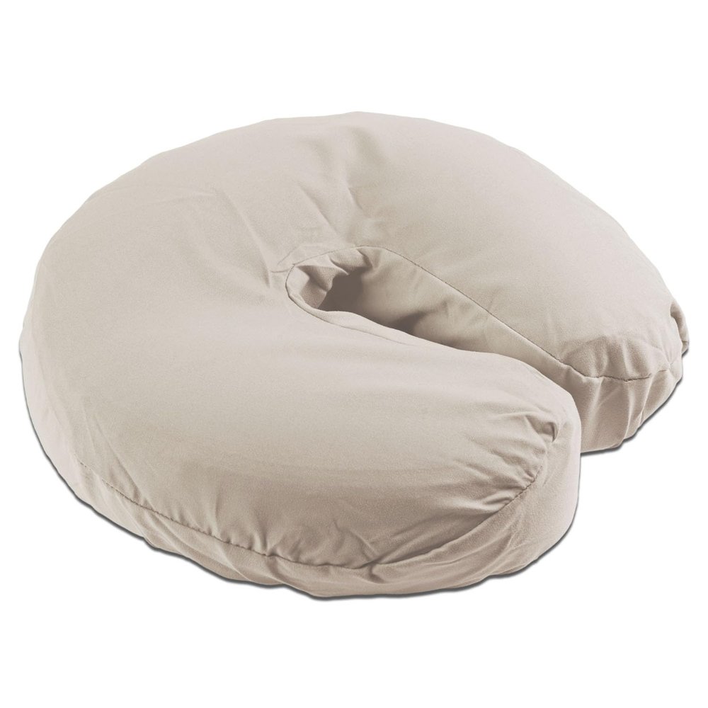 Body Linen Tranquility Microfiber Massage Face Rest Covers for Massage Tables and Chairs - Durable, Lightweight and Extra Soft Microfiber Face Cradle Covers - 5 Pack Natural