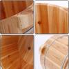 NUBAOzy Foot Tub Wooden Foot Basin Foot Bath Household Wash Basin, Fumigation Wash Foot Solid Wood,Pedicure Basin,Wood Foot Bath Foot Bath Barrel Foot Bath Wooden Bucket Foot Spa Household Wash Ba view 4