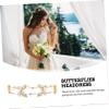 SOLUSTRE Dressy Headbands Women Rhinestone Hair Accessories Rhinestone Butterflies Headdress view 4