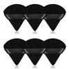 6Pcs Triangle Powder Puff,Soft Velour Face Makeup Sponge Powder Puffs,Loose Powder Cosmetic Foundation Mineral Powder Wet Dry-Black view 1