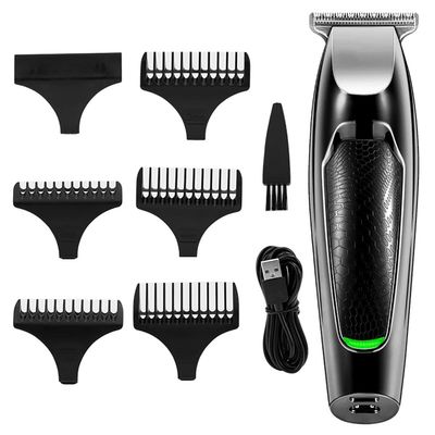Professional Hair Clippers for Men, Professional Rechargeable Electric Hair Clipper Cordless Hair Trimmer Low Noise Barber Hair Cutting Machine Haircut Kids Adult (Color : Black with Box)