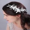 JWICOS Bride Pearl Wedding Hair Comb Flower Wedding Headpiece for Bride Pearl Hair Accessories for Women and Girls view 1