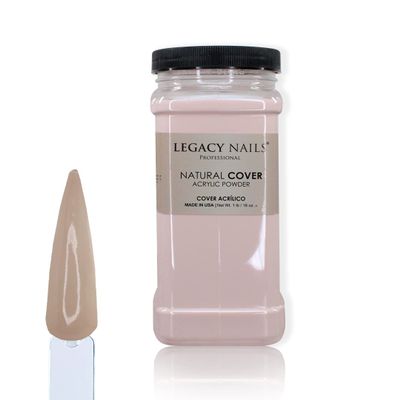 Legacy Nails Professional Cover Acrylic Powder - Create Beautiful French Nail Art & Extensions - 1 Lb (NATURAL)