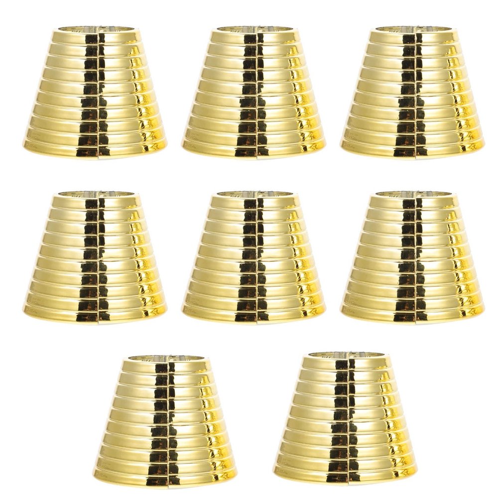 Uonlytech Cuff Ponytail Holder Women Circle Hair Cuff 8pcs Ponytail Holder Gold for Women and Girl Hair Accessories Teeth Clip