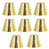 Uonlytech Cuff Ponytail Holder Women Circle Hair Cuff 8pcs Ponytail Holder Gold for Women and Girl Hair Accessories Teeth Clip view 1