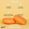 Naturel Maintain Shampoo and Conditioner Bar Set with Grapefruit Oil and Castor Oil for Hair Growth and Shine, Vegan and Cruelty Free, Zero Waste, Made in USA view 4