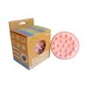BEAVERSTRONG Shampoo Massager Brush, Silicone Scalp Cleanser and Head Scrubber Round Brush for Shower and Hair Care (Pink) view 3