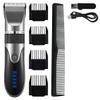 Professional Hair Clippers for Men, Professional Hair Clipper Men's Barber Beard Trimmer Rechargeable Hair Cutting Machine Ceramic Blade Low Noise Adult Kid Haircut (Color : Gray) view 1