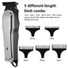Professional Hair Clippers for Men, Electric Hair Clipper Hair Trimmer For Men Rechargeable Electric Shaver Beard Barber Hair Cutting Machine For Men Hair Cut (Color : Silver-with Box) view 4