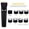 Professional Hair Clippers for Men, Professional Hair Clipper For Men Rechargeable Electric Razor Hair Trimmer Hair Cutting Machine Beard Trimmer Fast Charging (Color : Gray with box) view 4