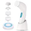 5 in 1 Electric Face Skin Cleaning Exfoliation Cleansing Rotating Spa Waterproof Brush Scrubber Machine view 1