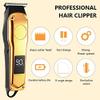 Professional Hair Clippers for Men, Electric Hair Clipper Hair Trimmer For Men Rechargeable Electric Shaver Beard Barber Hair Cutting Machine For Men Hair Cut (Color : Silver-LCD-no Box) view 2