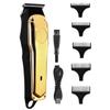 Professional Hair Clippers for Men, Electric Hair Clipper Hair Trimmer For Men Rechargeable Electric Shaver Beard Barber Hair Cutting Machine For Men Hair Cut (Color : Golden-no Box) view 1