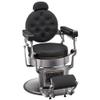 BarberPub Vintage Barber Chair Heavy Duty Metal Frame All Purpose Hydraulic Recline Salon Beauty Spa Chair Styling Equipment 9207 (Grey) view 1