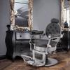 BarberPub Vintage Barber Chair Heavy Duty Metal Frame All Purpose Hydraulic Recline Salon Beauty Spa Chair Styling Equipment 9207 (Grey) view 2