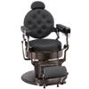 BarberPub Vintage Barber Chair Heavy Duty Metal Frame All Purpose Hydraulic Recline Salon Beauty Spa Chair Styling Equipment 9207 (Black) view 1