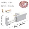 4 Pack Nose Piercing Kit, SLVIEKAE Disposable Safe Sterile Piercing Gun, Self Nose Piercing Unit For, Nose Stud Piercing Kit Tool (Gold) view 2