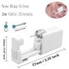 4 Pack Nose Piercing Kit, SLVIEKAE Disposable Safe Sterile Piercing Gun, Self Nose Piercing Unit For, Nose Stud Piercing Kit Tool (Blue) view 2