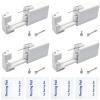 SLVIEKAE 4 Pack Nose Piercing Kit, Disposable Safe Sterile Nostril Perforated Gun, Self Nose Piercings Unit, Nostril Stud Puncture KitsTool (Silver) view 1