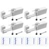 SLVIEKAE 4 Pack Nose Piercing Kit, Disposable Safe Sterile Piercing Gun, Self Nose Piercing Unit For, Nose Stud Piercing Kit Tool (Black) view 1