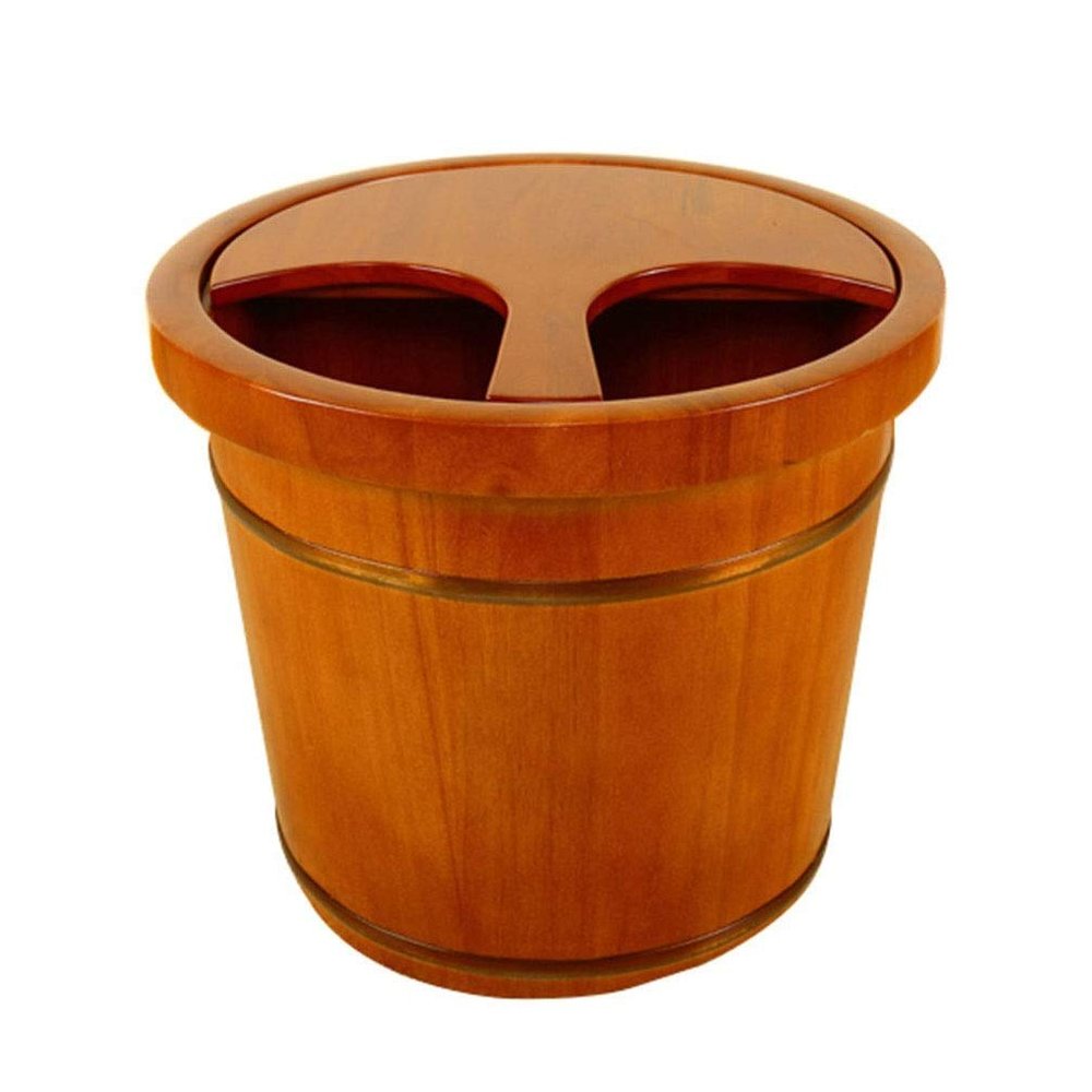 Foot Tub Wooden Foot Basin Large Foot Soak Tub,Foot Basin for Foot Bath,Soak,or DetoxFoot Soak Bucket Made of Solid Wood,Foot Spa for Adults foot Bath Wooden Bucket Foot Spa Household Wash Ba