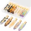10 Pcs No Bend Hair Clips for Women Styling Sectioning, Gingbiss 2.7" No Crease Bangs Hair Clips, Curl Pin Clips with Storage Box for Hairstyle Bangs Waves Makeup Application, 10 Colors view 1
