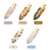10 Pcs No Bend Hair Clips for Women Styling Sectioning, Gingbiss 2.7" No Crease Bangs Hair Clips, Curl Pin Clips with Storage Box for Hairstyle Bangs Waves Makeup Application, 10 Colors view 3