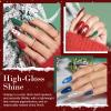 AZUREBEAUTY 31 PCS Dip Powder Nail Starter Kit Christmas Red Green Gold Grey Acrylic Dipping Powder 20 Colors Set with Recycle Tray Top/Base Coat Activator French Nail Art Manicure Salon view 3